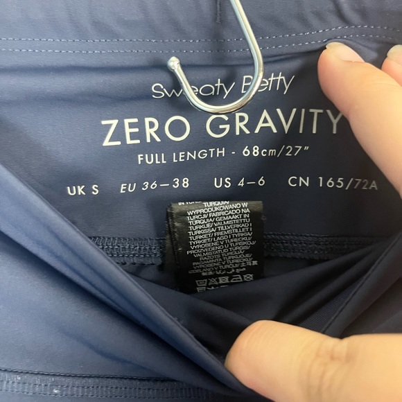 Sweaty Betty Zero Gravity Statement Run Leggings purple blue size 4/6 small - Picture 3 of 6